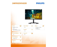 Philips 23,8'' 24M1N3200VA/00 Czarny - 1376593 - zdjęcie 7